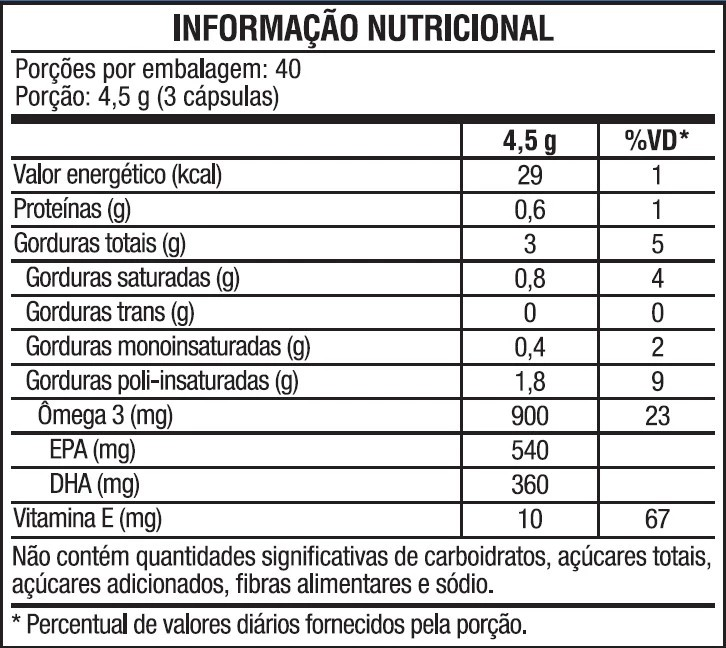 OMEGA 3 - EPA DHA (120 caps) - Vitafor